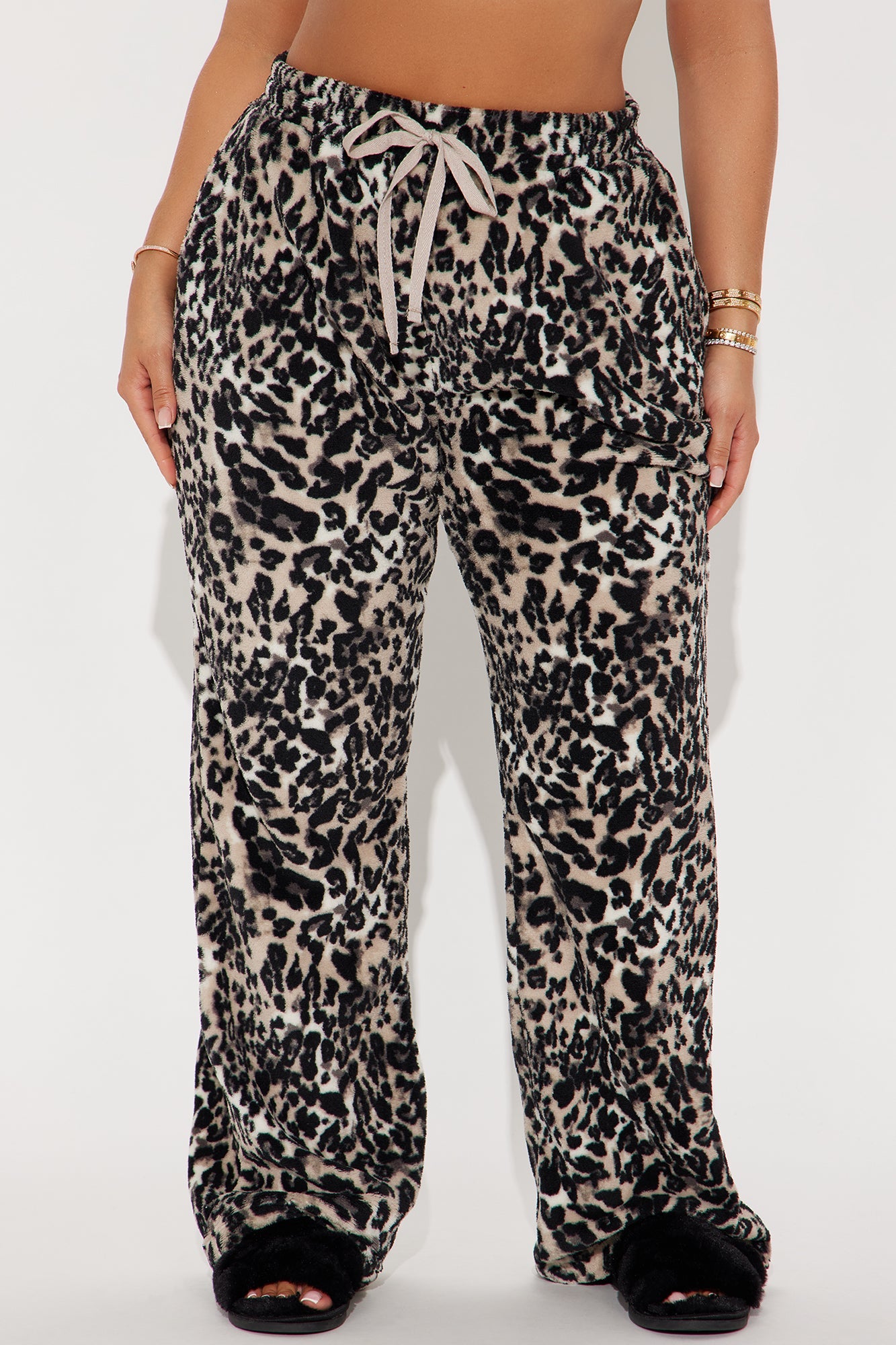Sleepless Nights Plush PJ Pant - Leopard