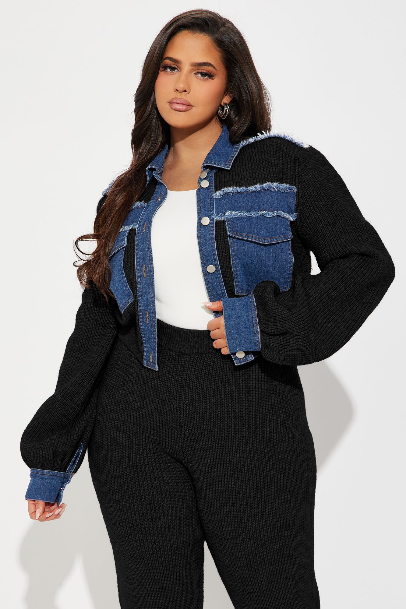 Sweet Chaos Sweater Pant Set - Black