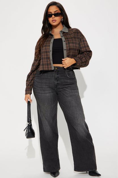 Kennie Plaid Shirt - Brown Combo