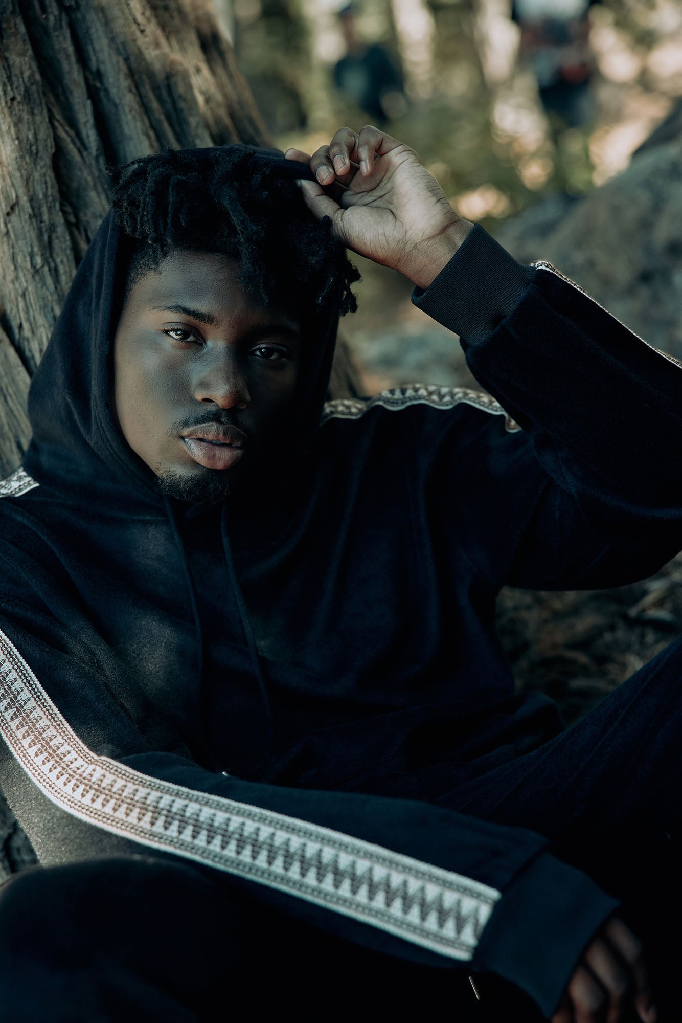 Wooley Taped Hoodie - Black