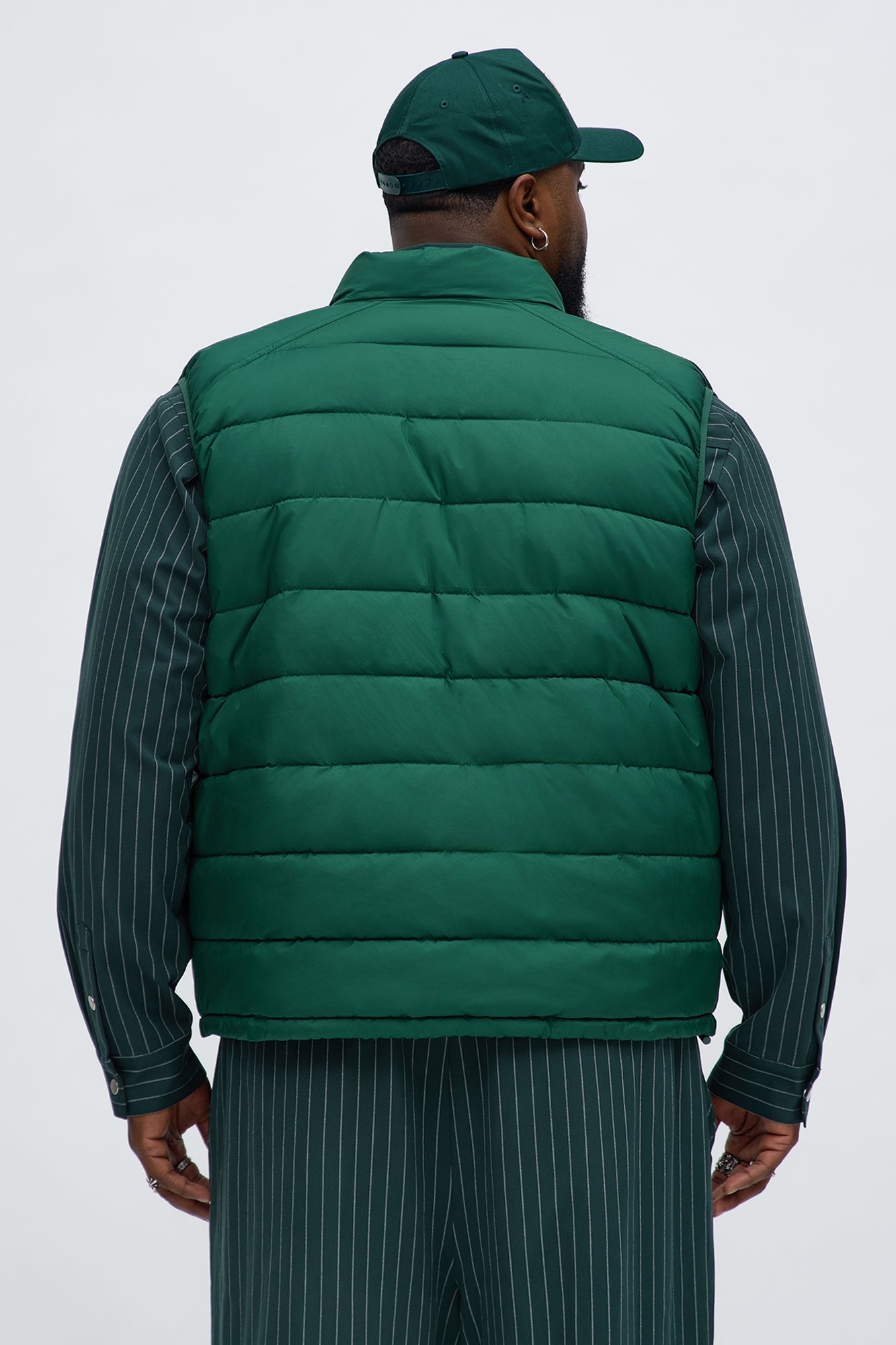 Core State Quilted Vest - Green