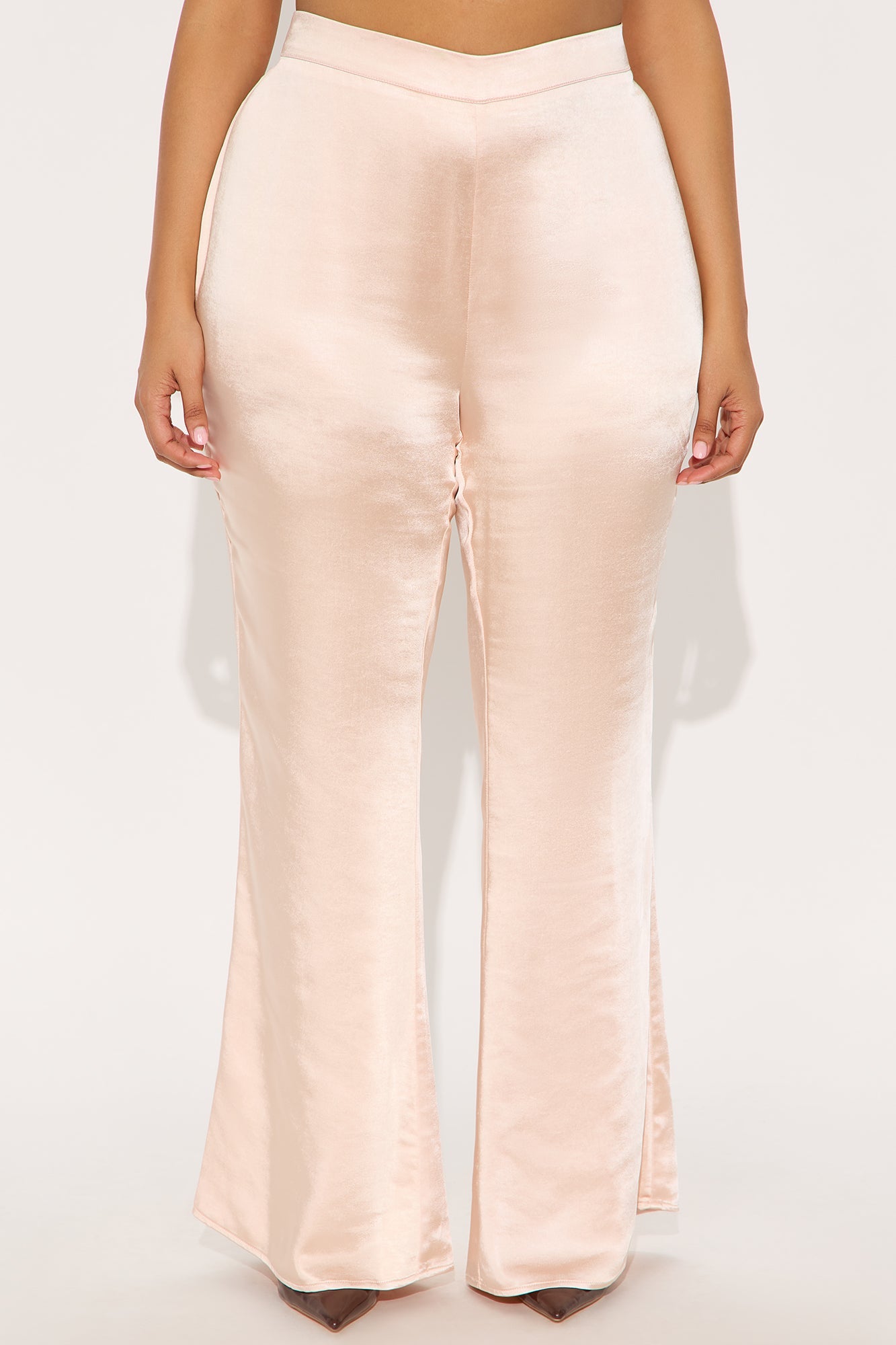 Flawless Energy Satin Flare Pant 32″ - Pink