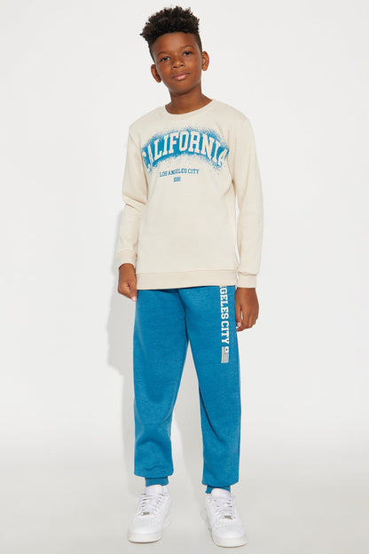 Mini Only In California Jogger Pant Set - Sand/combo