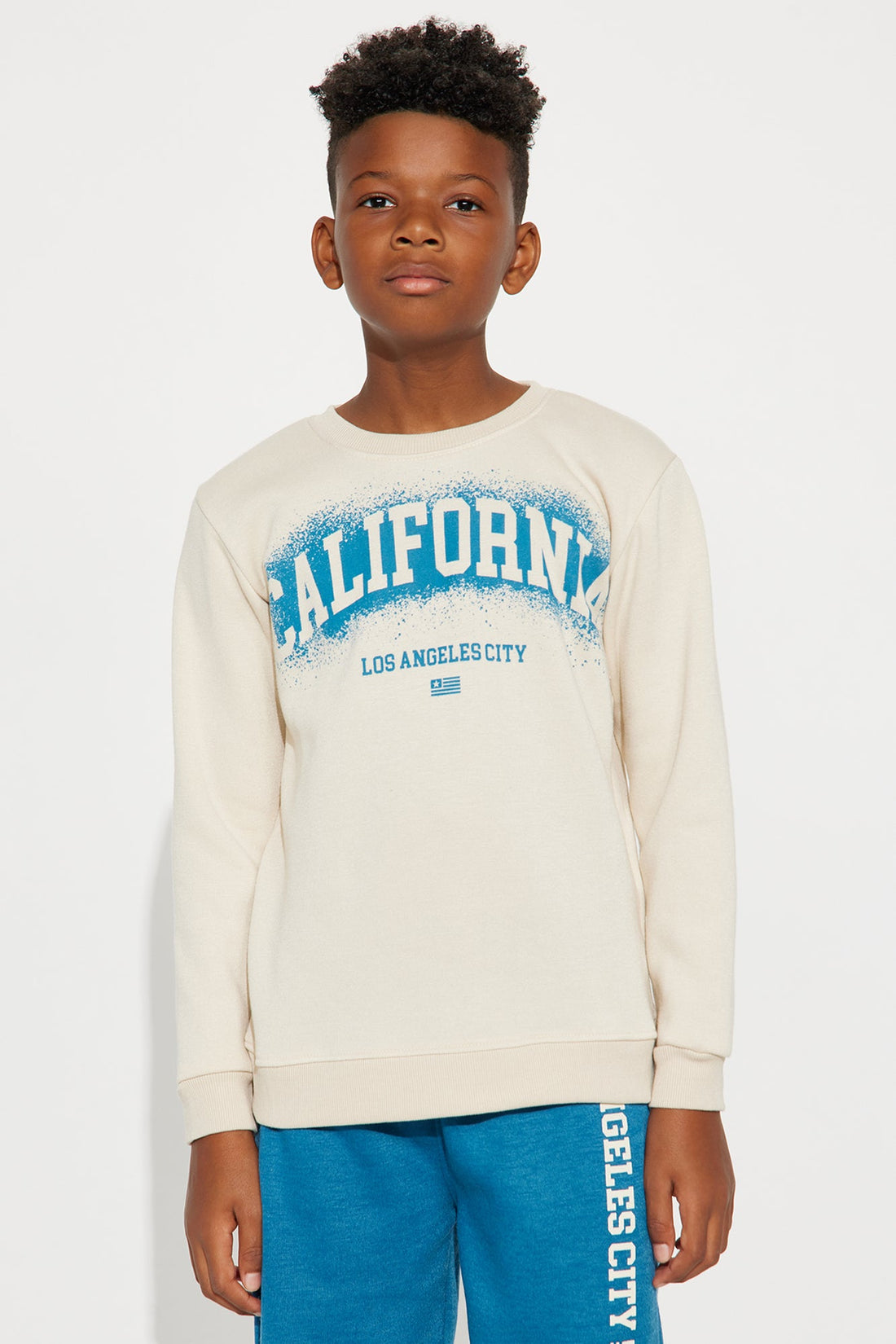 Mini Only In California Jogger Pant Set - Sand/combo
