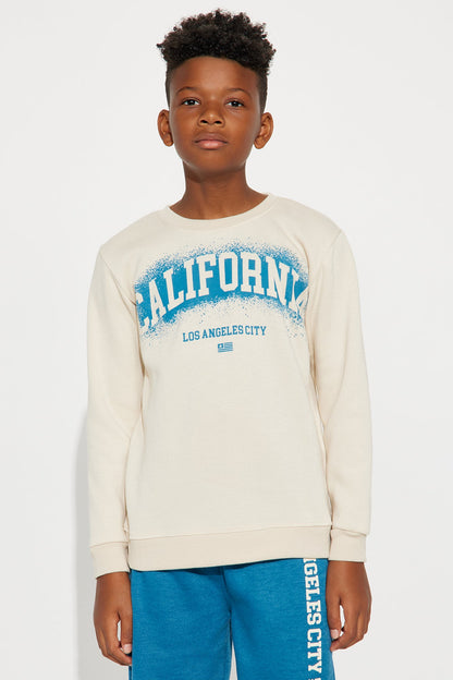 Mini Only In California Jogger Pant Set - Sand/combo