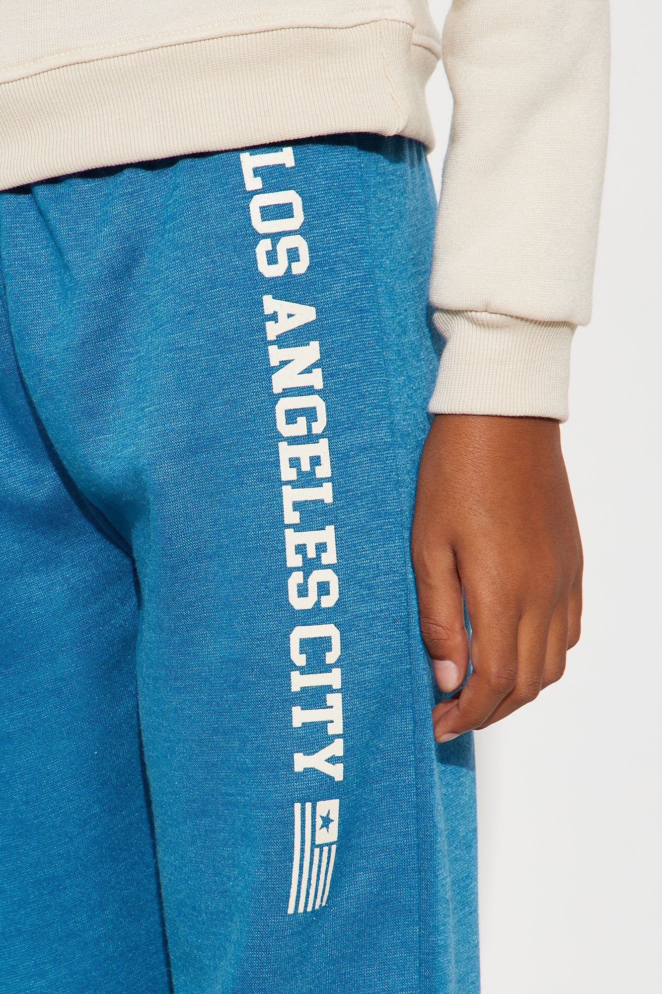 Mini Only In California Jogger Pant Set - Sand/combo