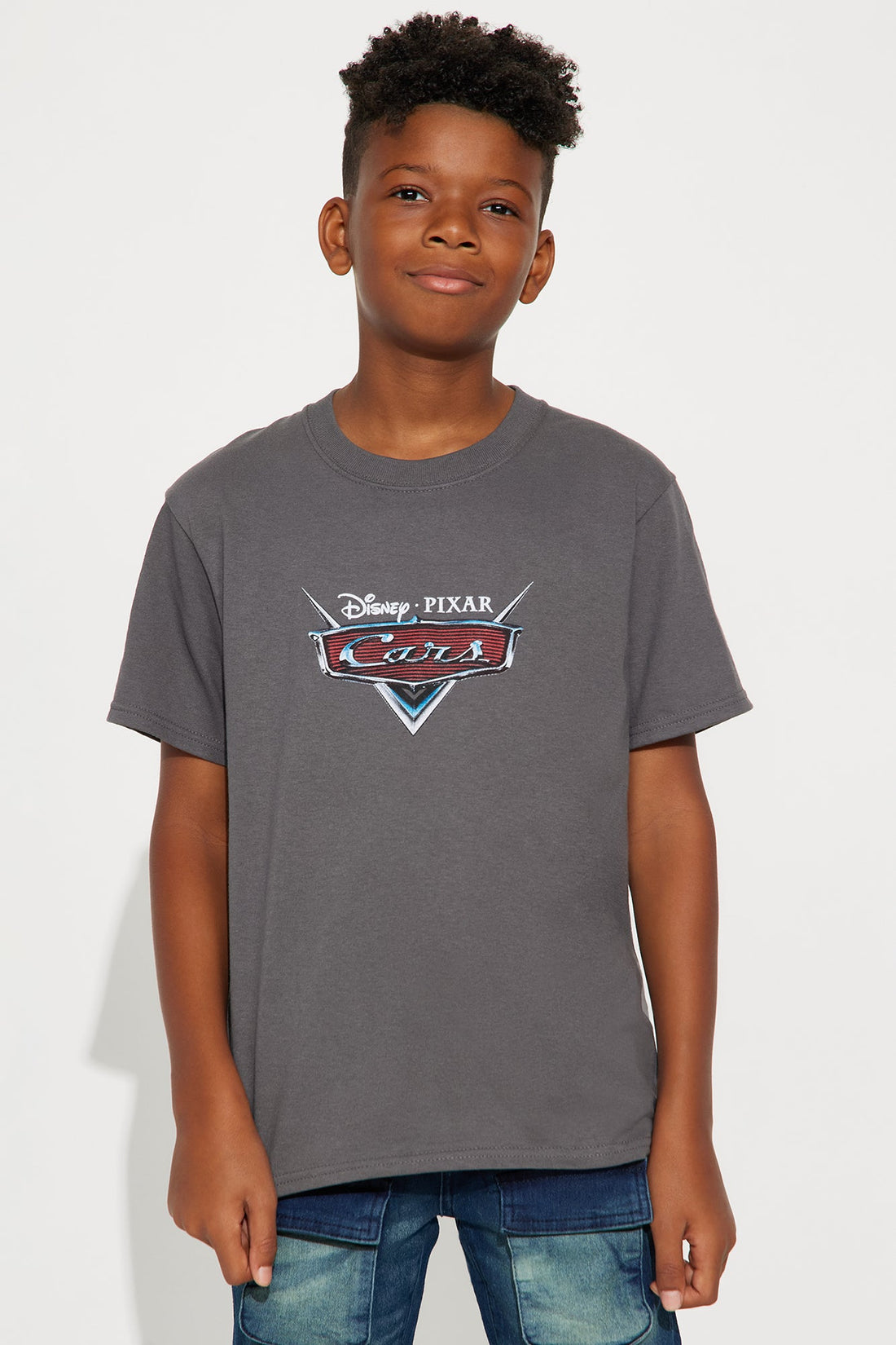 Mini Cars I Am Speed Short Sleeve Tee - Charcoal