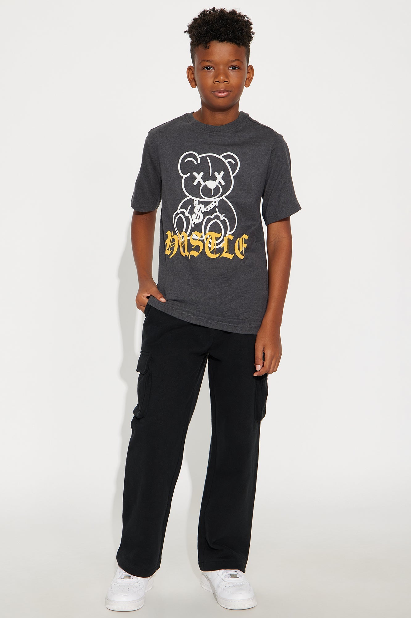 Mini Hustling Since Birth Short Sleeve Tee - Black