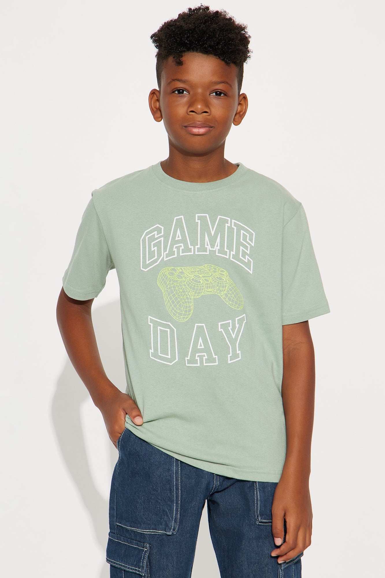 Mini Game Day Short Sleeve Tee - Green