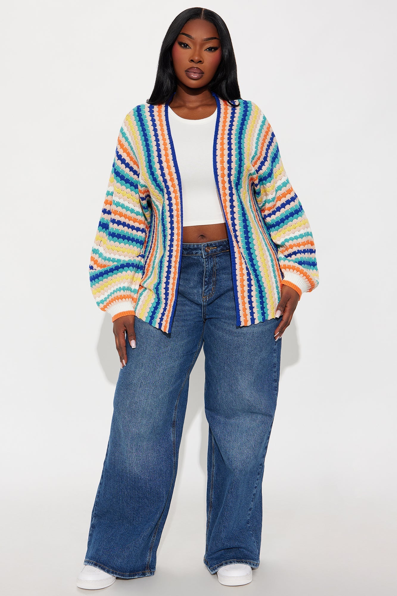 Color Me Happy Striped Cardigan - Multi Color