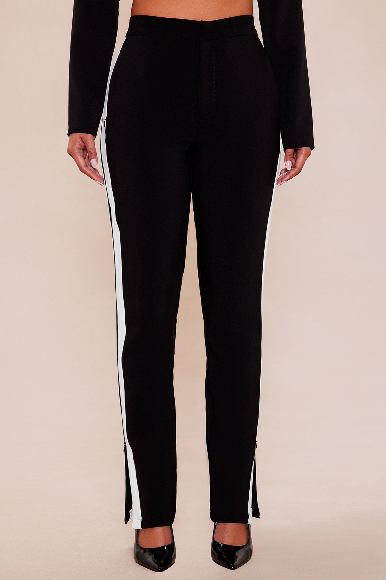 Arletta Skinny Leg Pant - Black/White