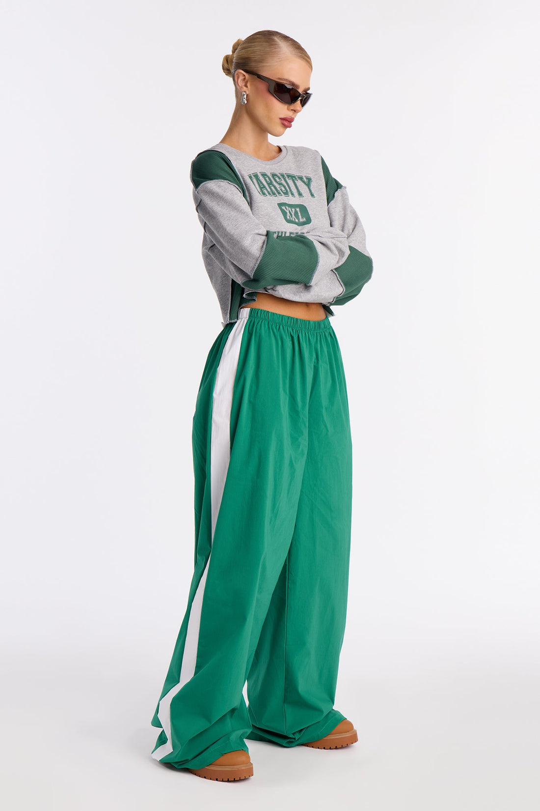 Grand Slam Jogger Track Pant 32″ - Green/combo