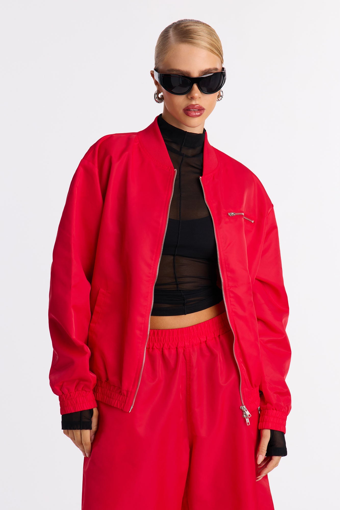 Emerson Jacket Short Set - Red