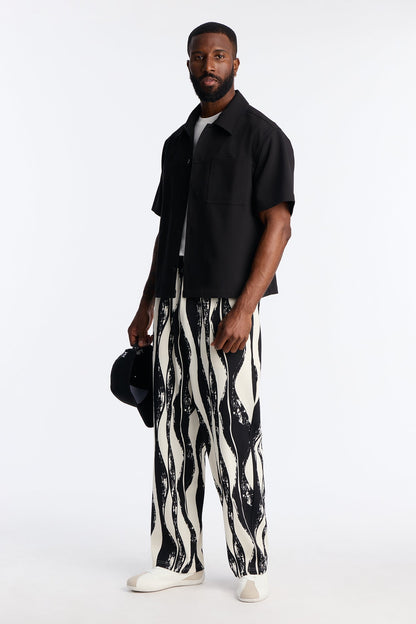 Straight Show Up Ocean Breeze Pant - Black