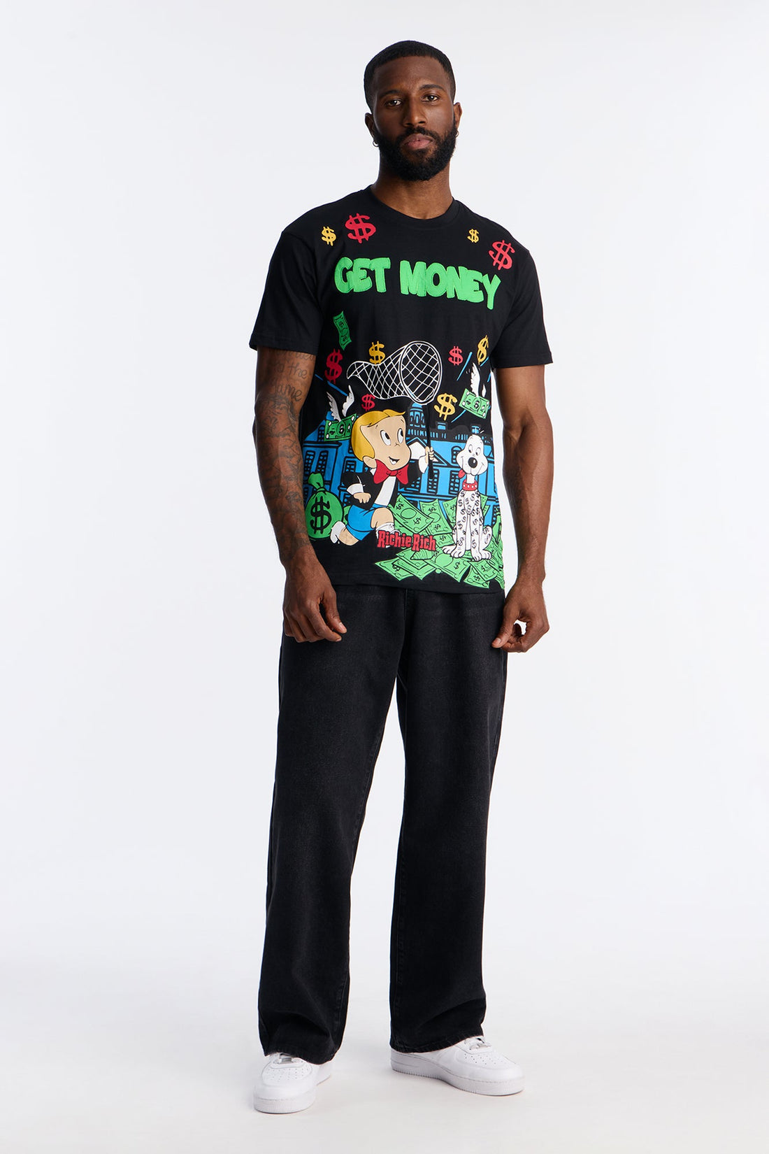 Richie Rich Get Money Short Sleeve Tee - Black