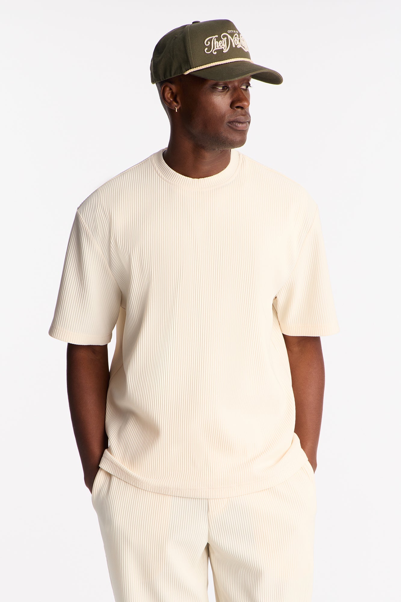 Show Up Relaxed Crewneck Tee - Off White