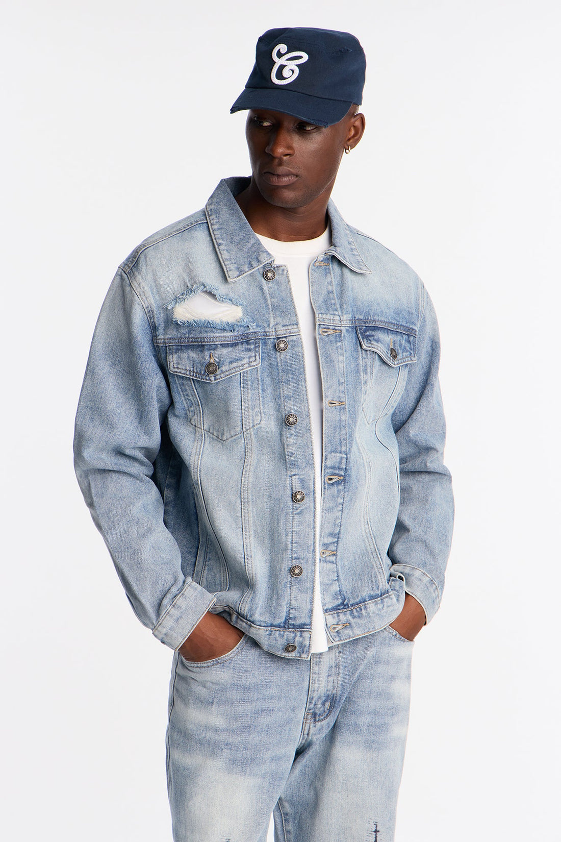 Cathedral Denim Trucker Jacket - Medium Blue Wash