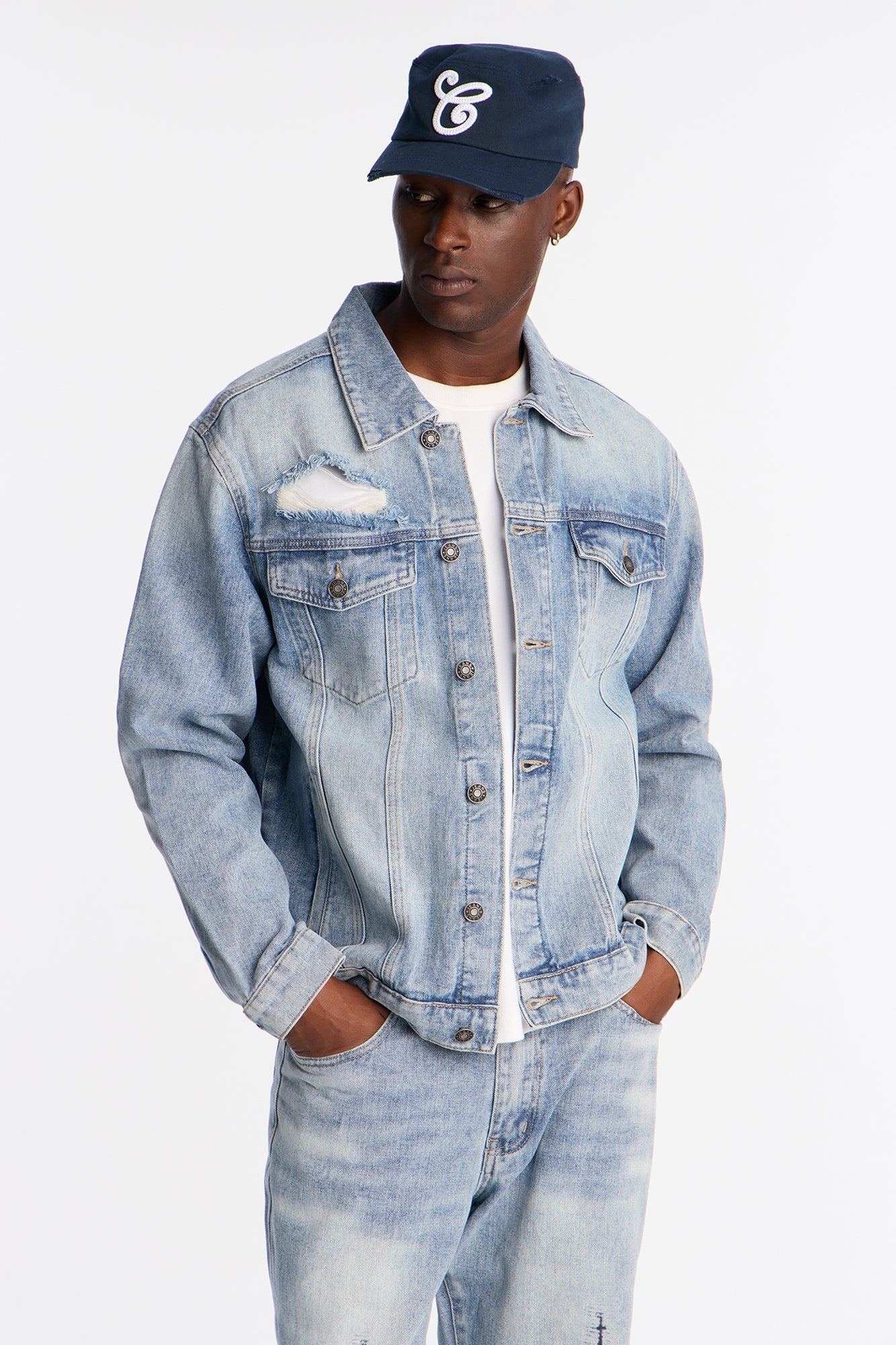 Cathedral Denim Trucker Jacket - Medium Blue Wash