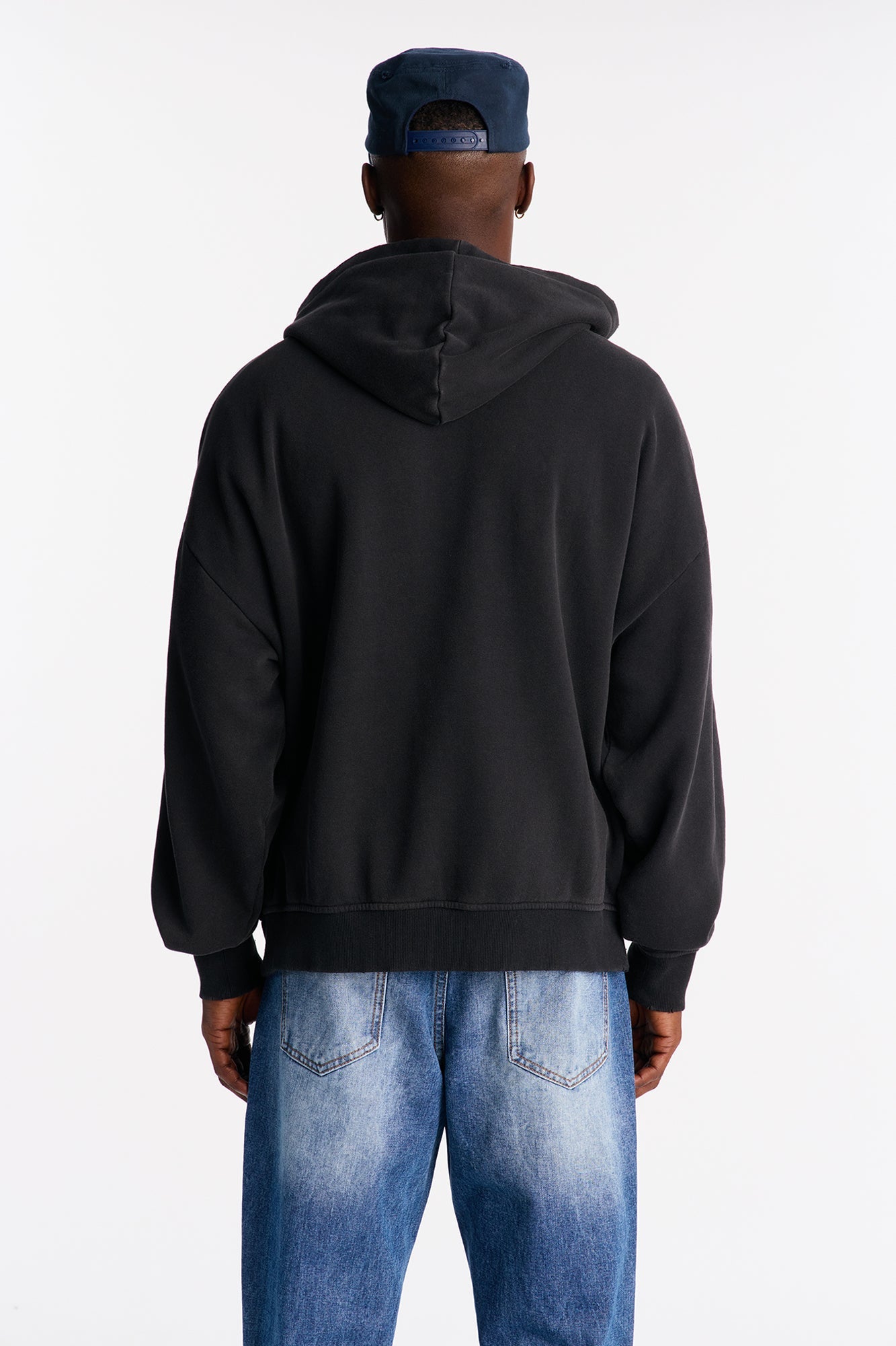 Forever Blessed Oversized Hoodie - Black Wash
