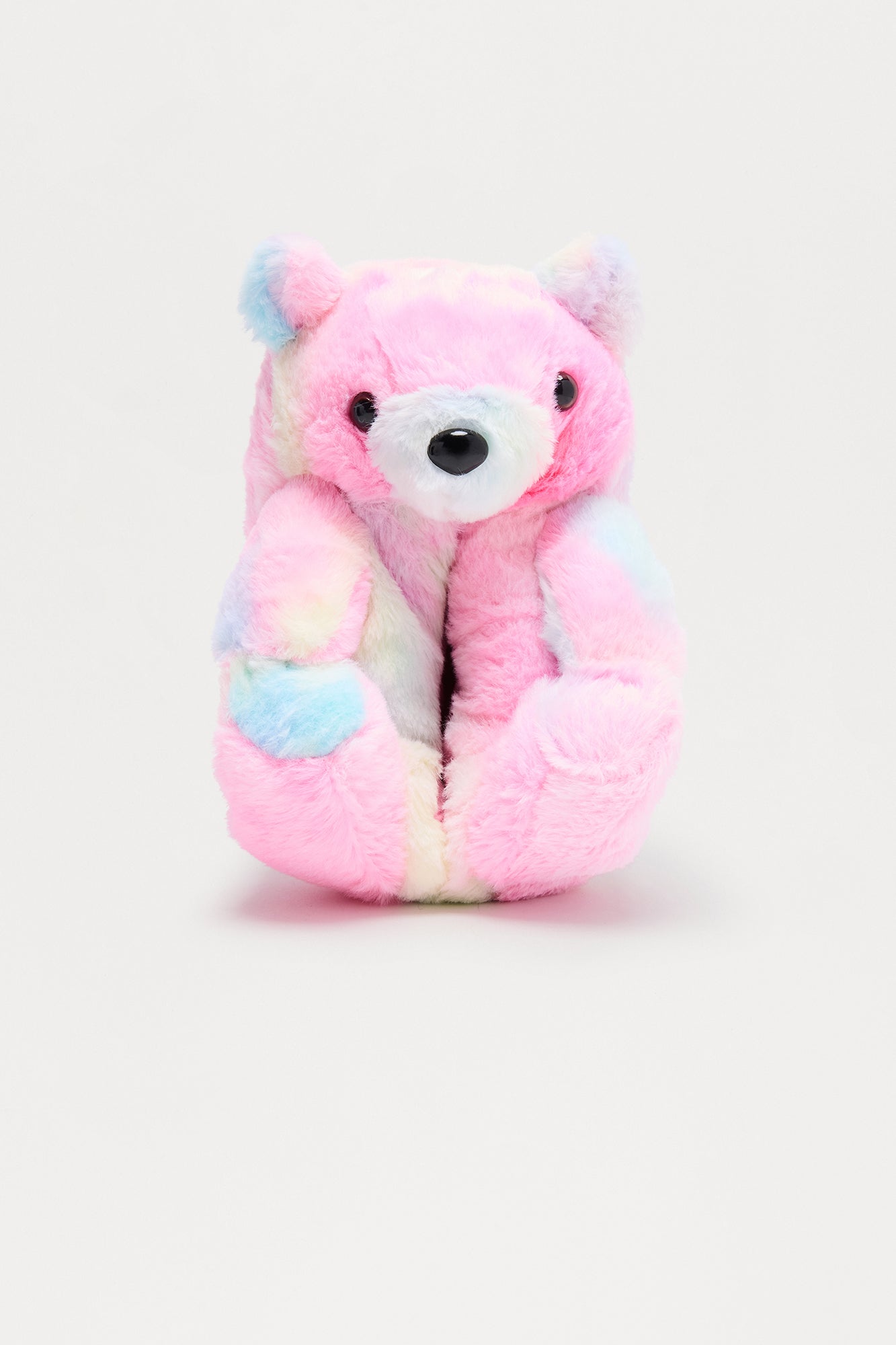 Tie Dye Bear Slippers - Multi Color