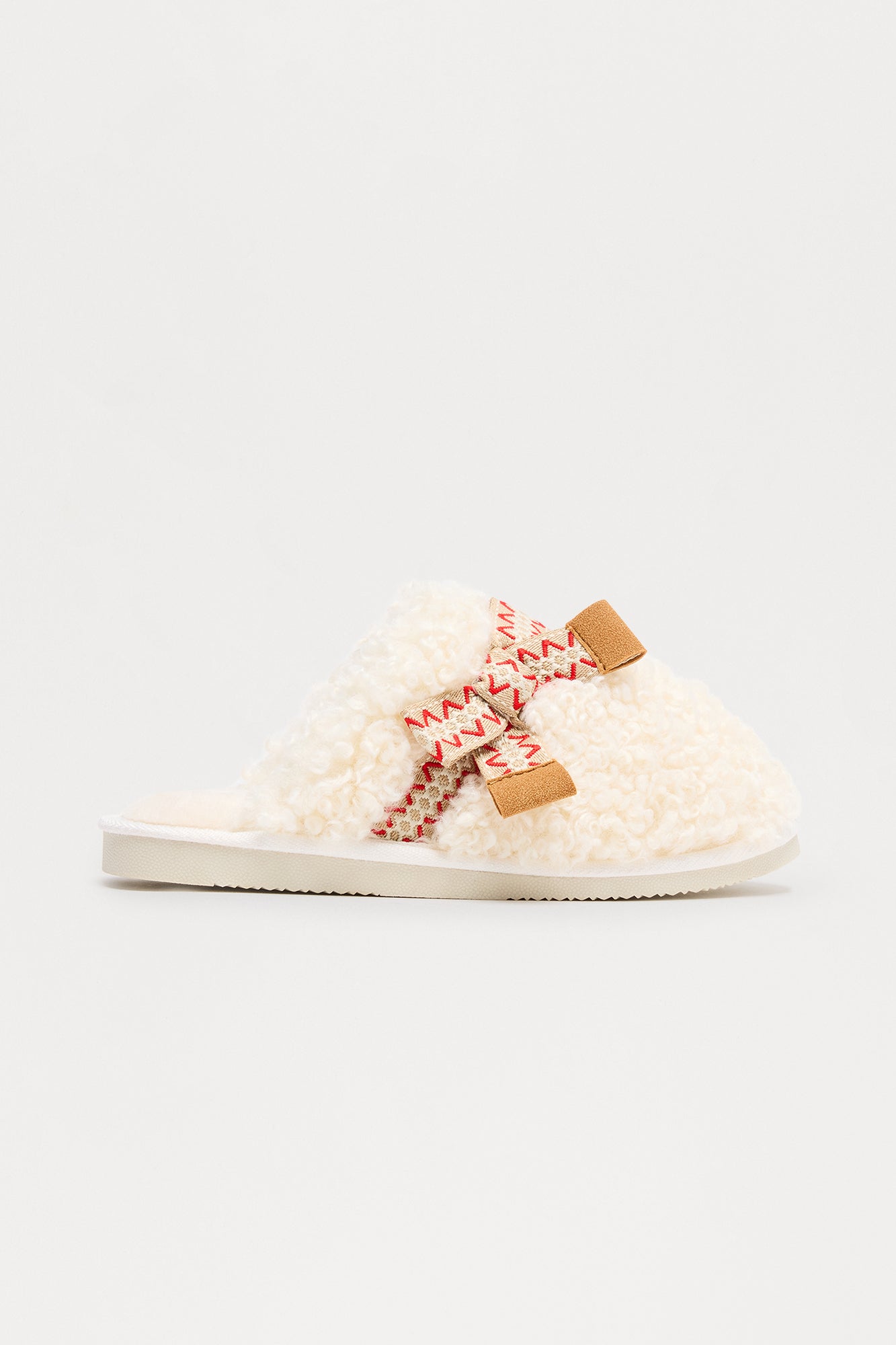 Biscotti Sherpa Slippers - Ivory