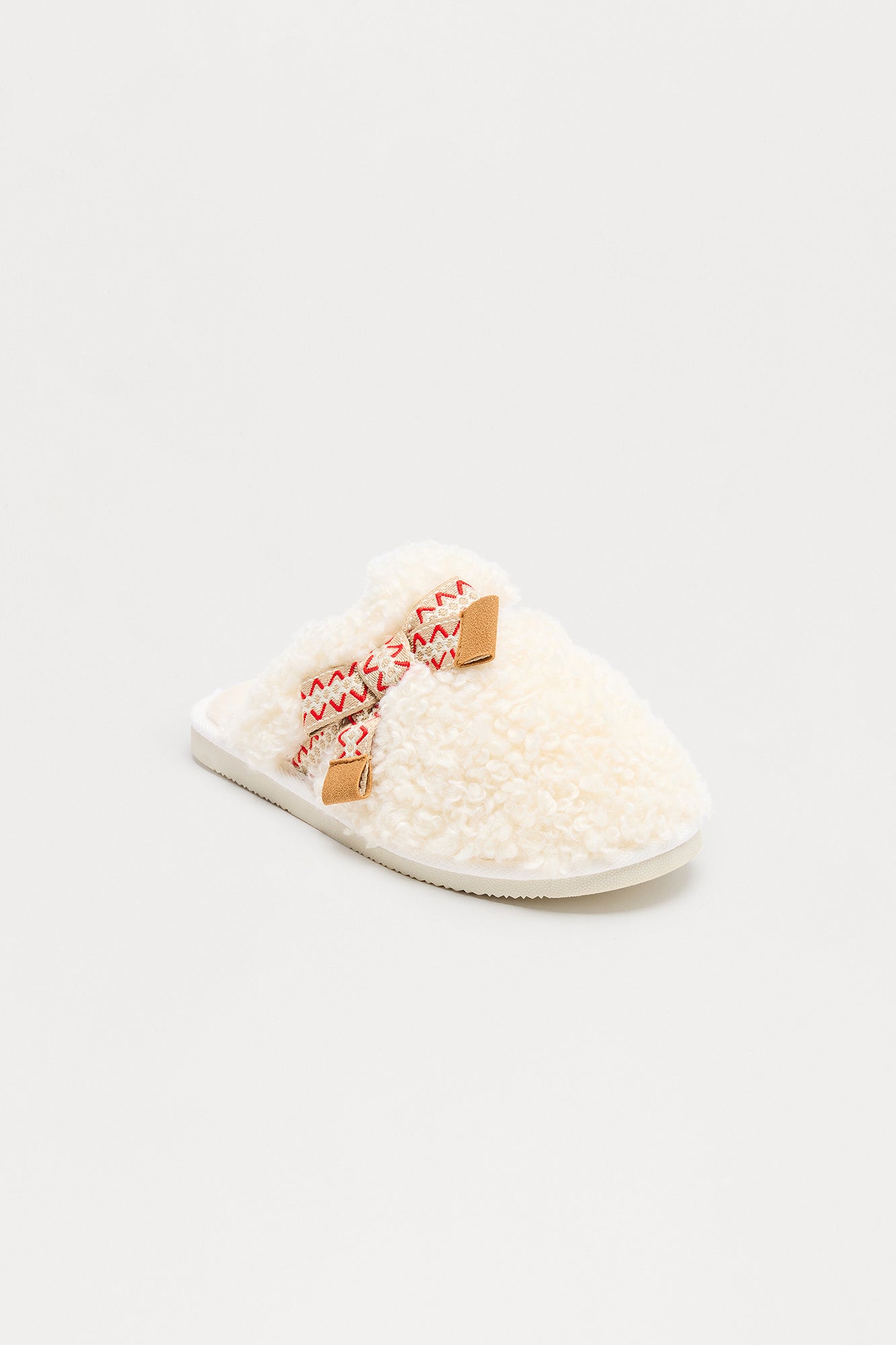 Biscotti Sherpa Slippers - Ivory