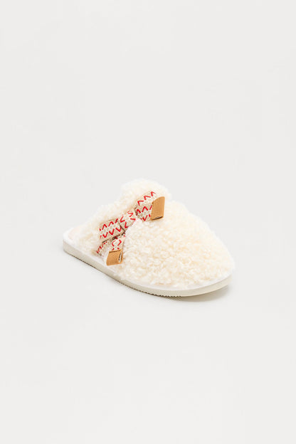 Biscotti Sherpa Slippers - Ivory
