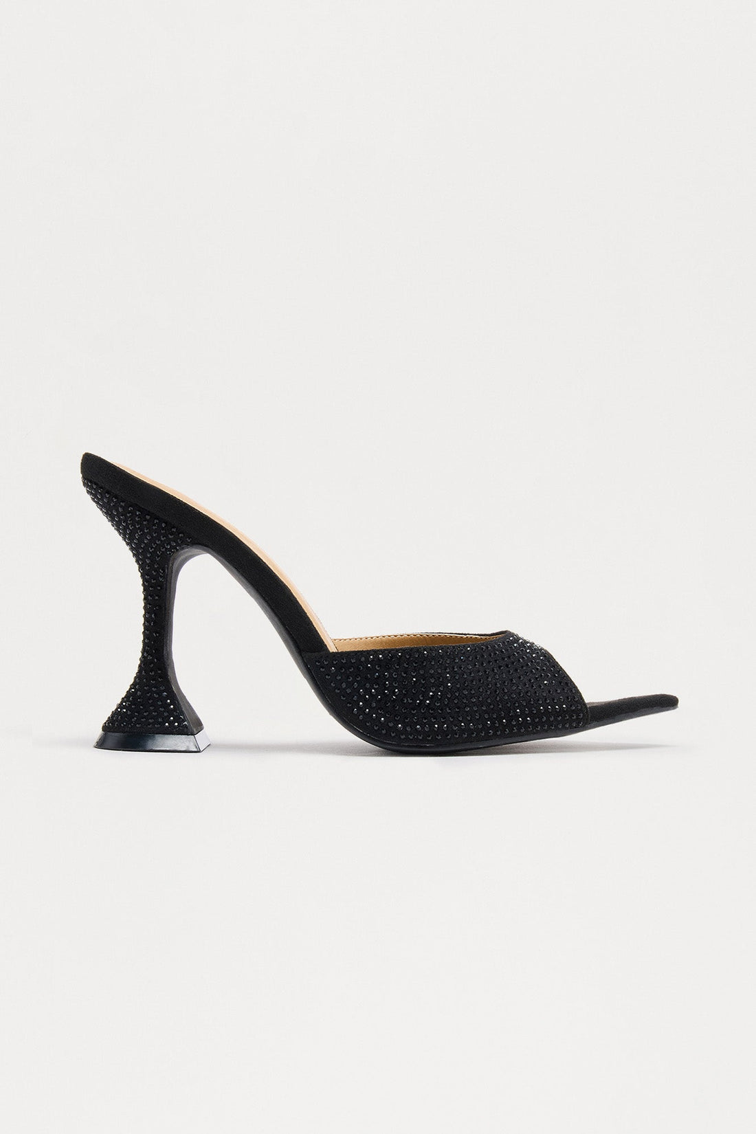 Kantey Rhinestone Heels - Black