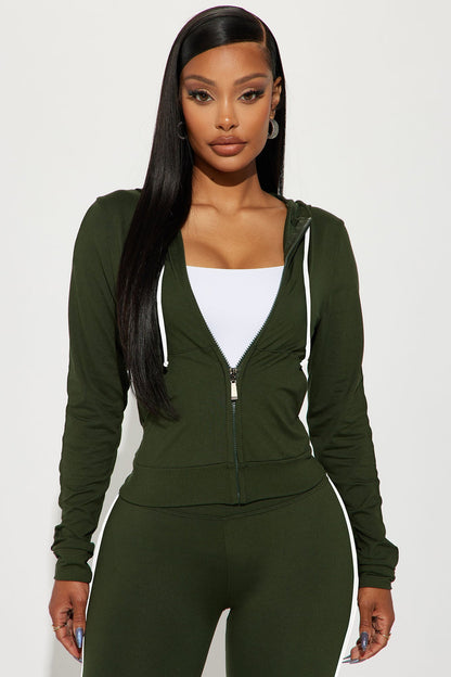 Tennis Courts III Zip Set - Olive