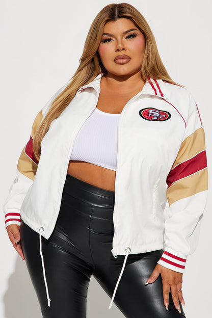 49ers Vintage Windbreaker - White