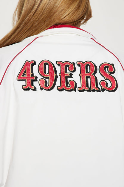 49ers Vintage Windbreaker - White