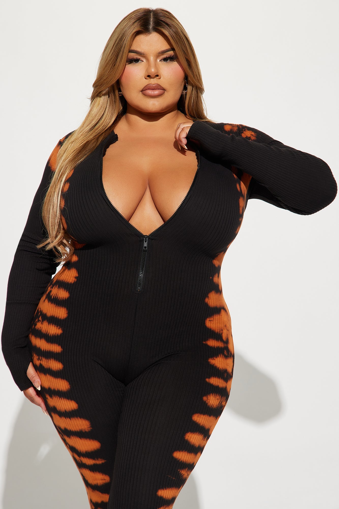 Chase Me Tie Dye Jumpsuit - Black/combo