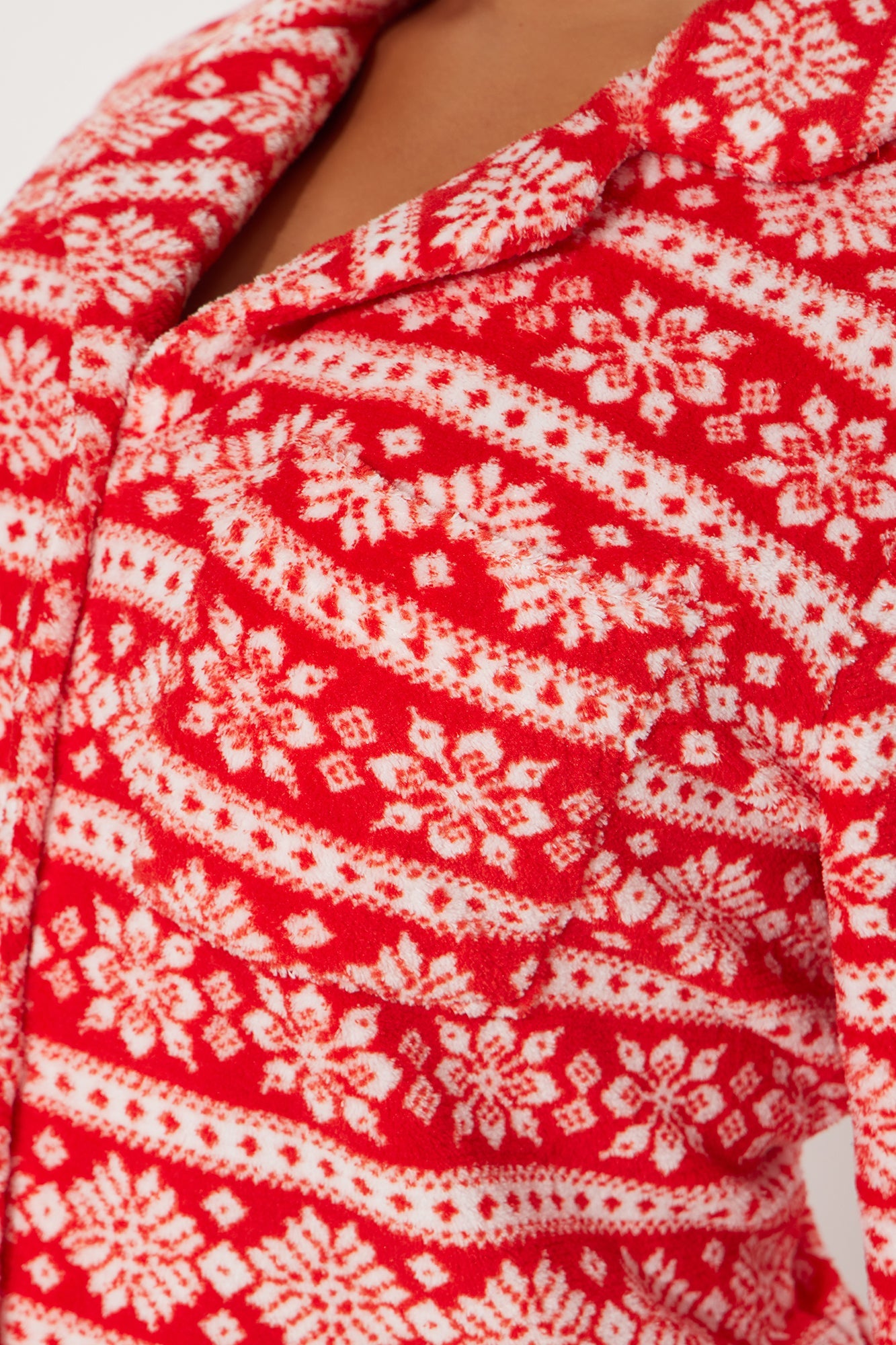 Cozy Snowflakes PJ Pant Set - Red/White
