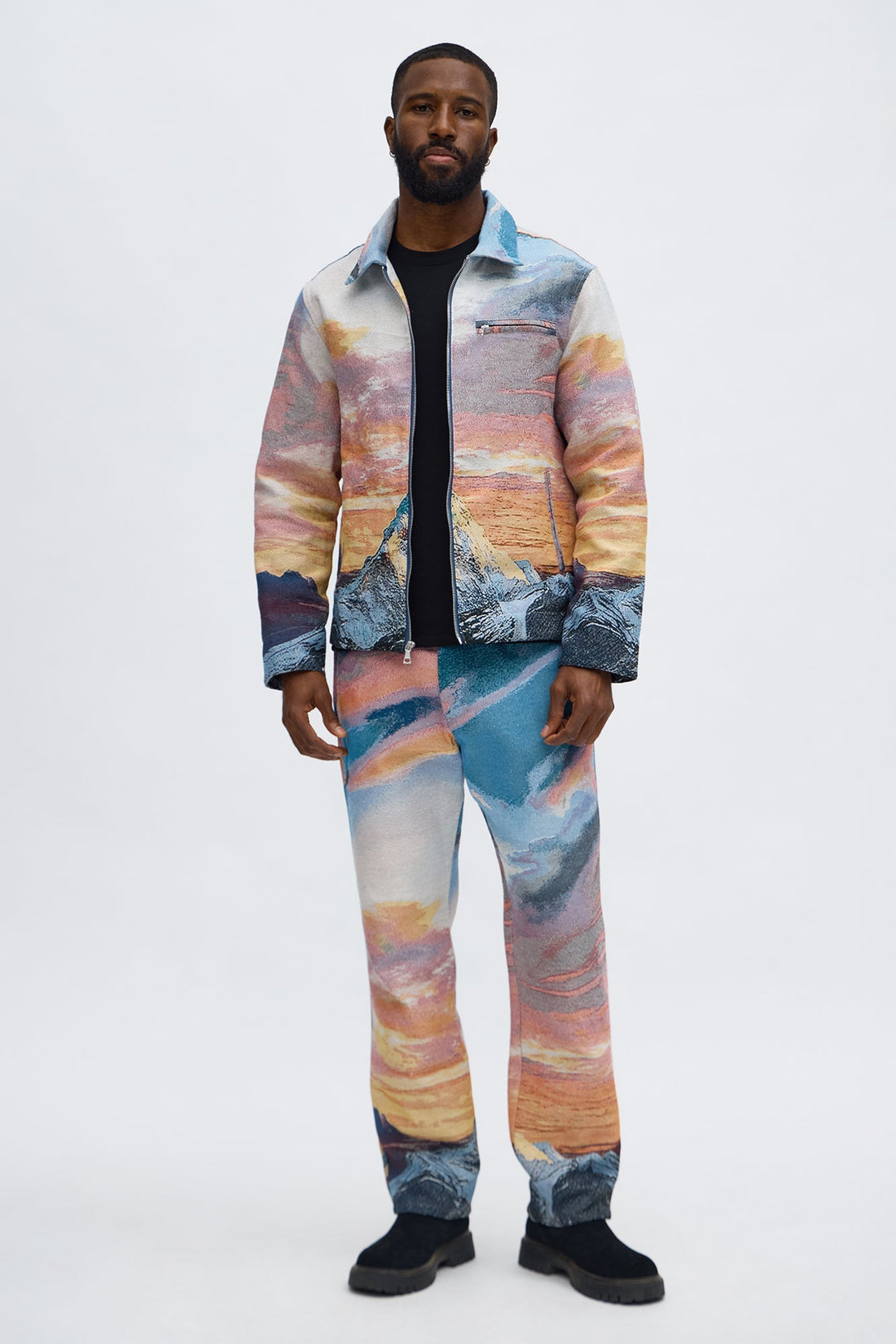 Peak Era Tapestry Work Jacket - Orange