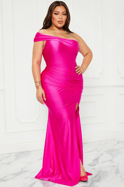Save A Dance Maxi Dress - Fuchsia