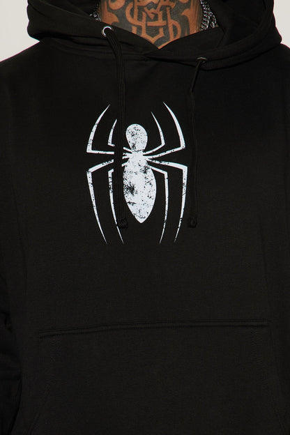 Spiderman Spiders Web Hoodie - Black