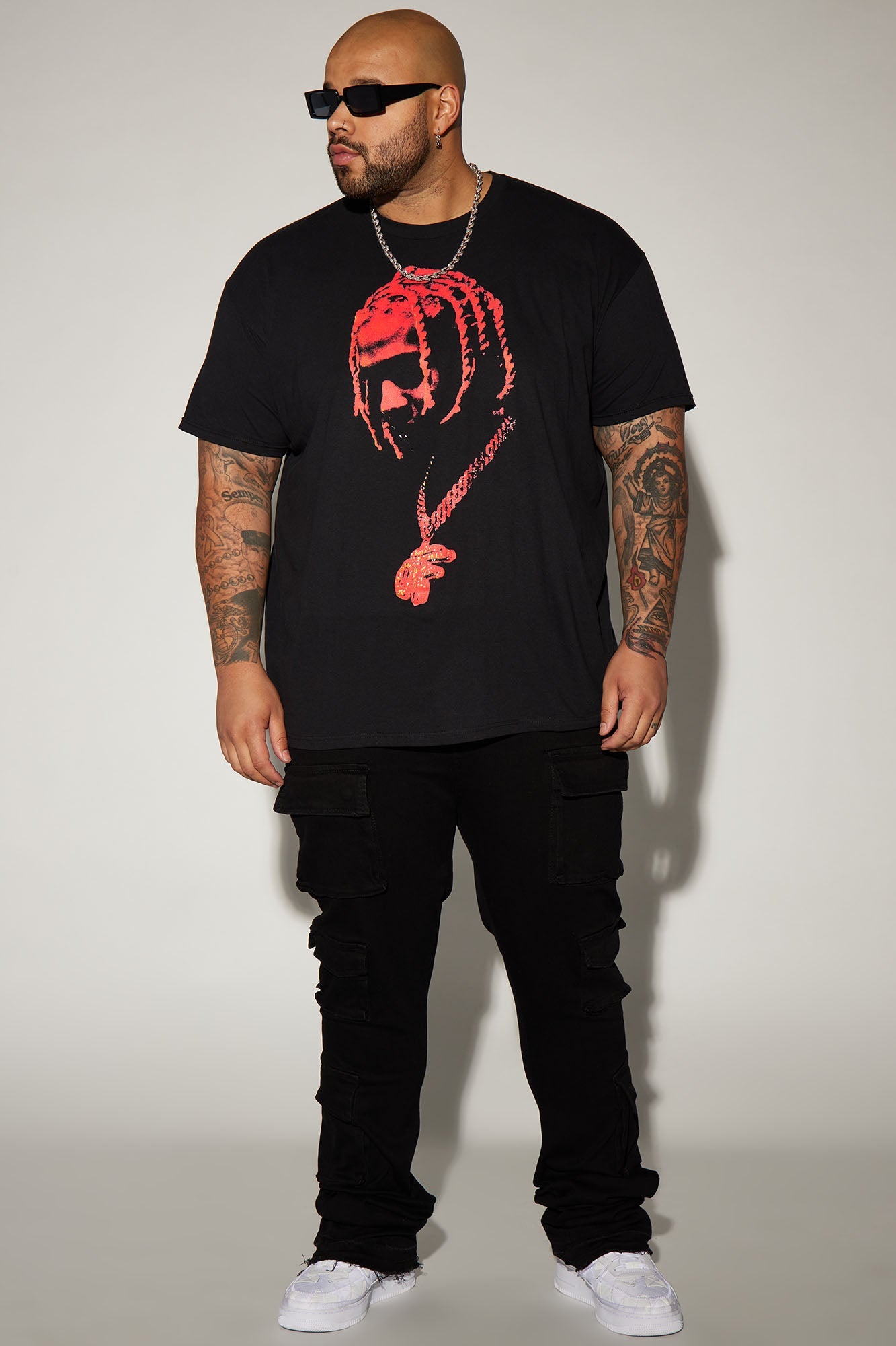 OTF Chain Butterfly Short Sleeve Tee - Black