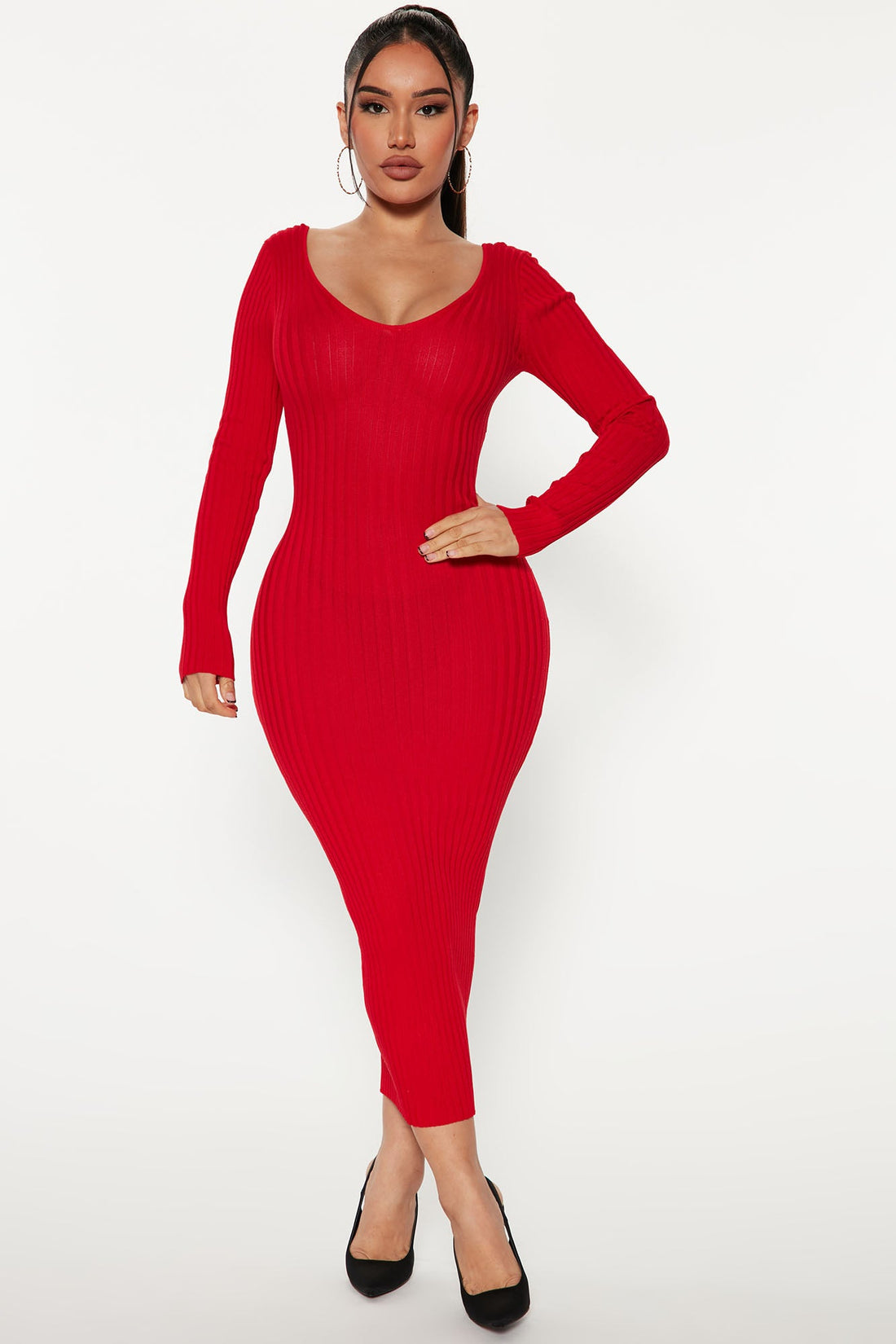 Kallan Knit Dress - Red