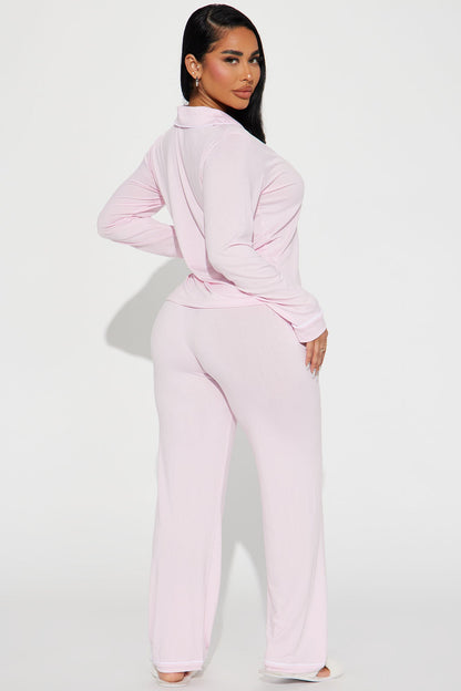 In The Morning PJ Pant Set - Pink