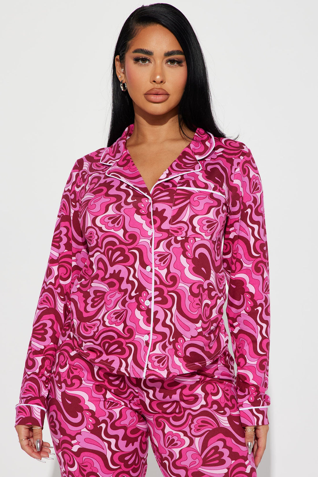 Lucid Dreams PJ Pant Set - Hot Pink