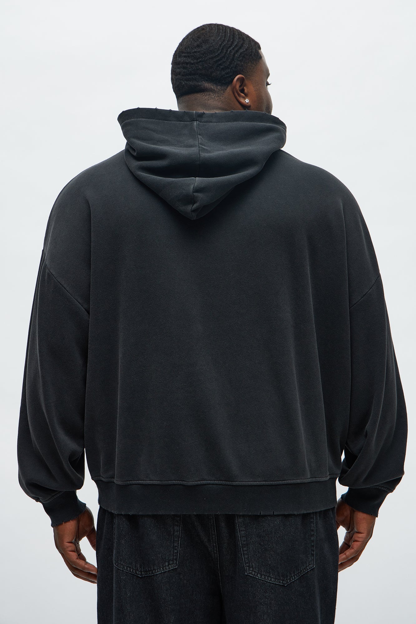 Forever Blessed Oversized Hoodie - Black Wash