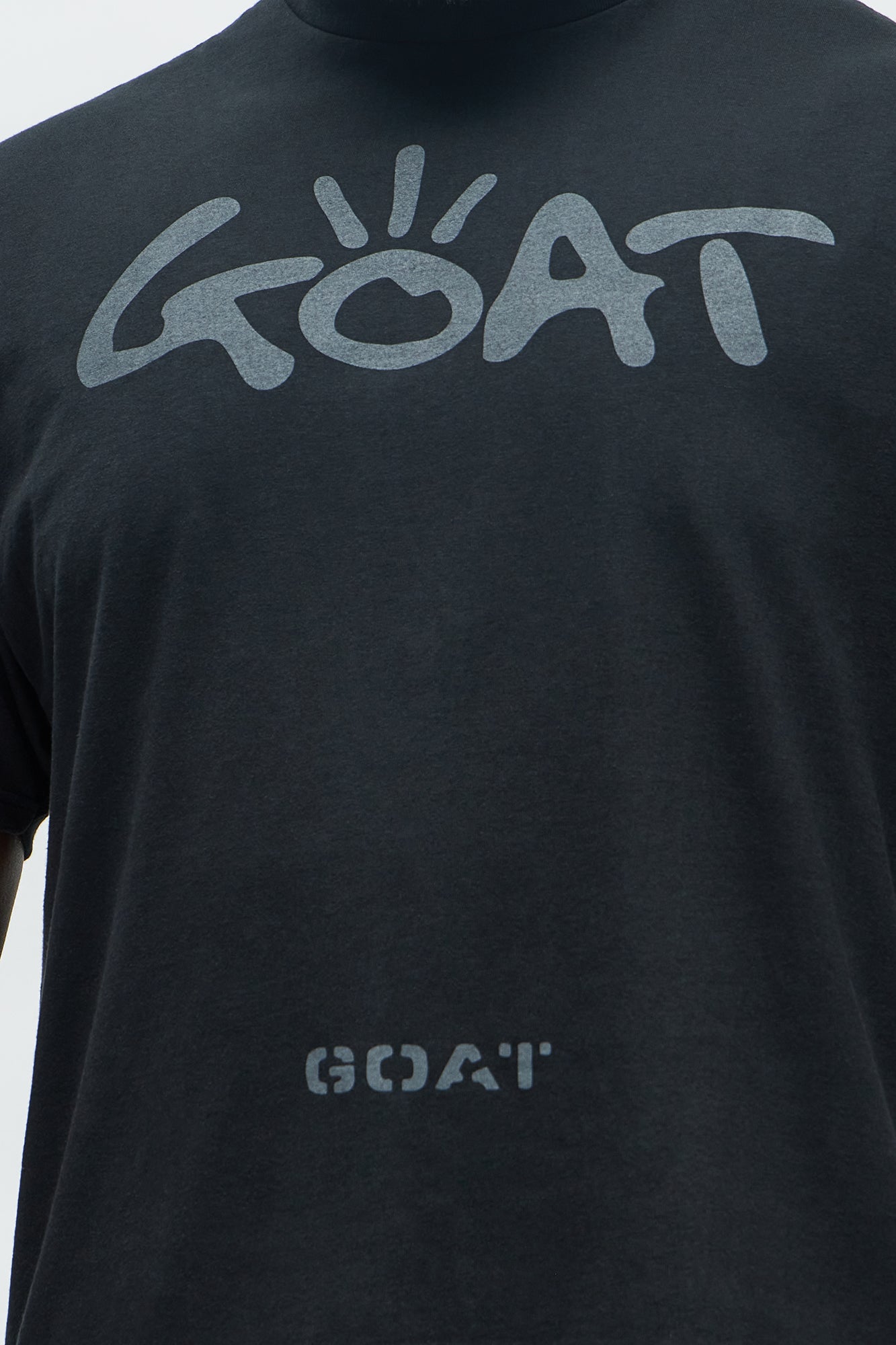 GOAT Worldwide Stencil Short Sleeve Tee - Black