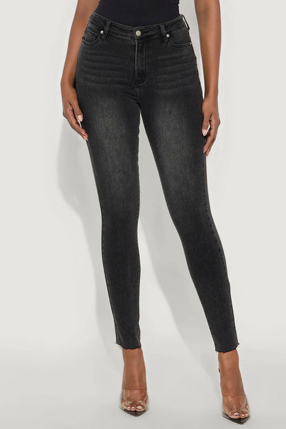 Tall In My Prime High Waist Skinny Jeans - Black
