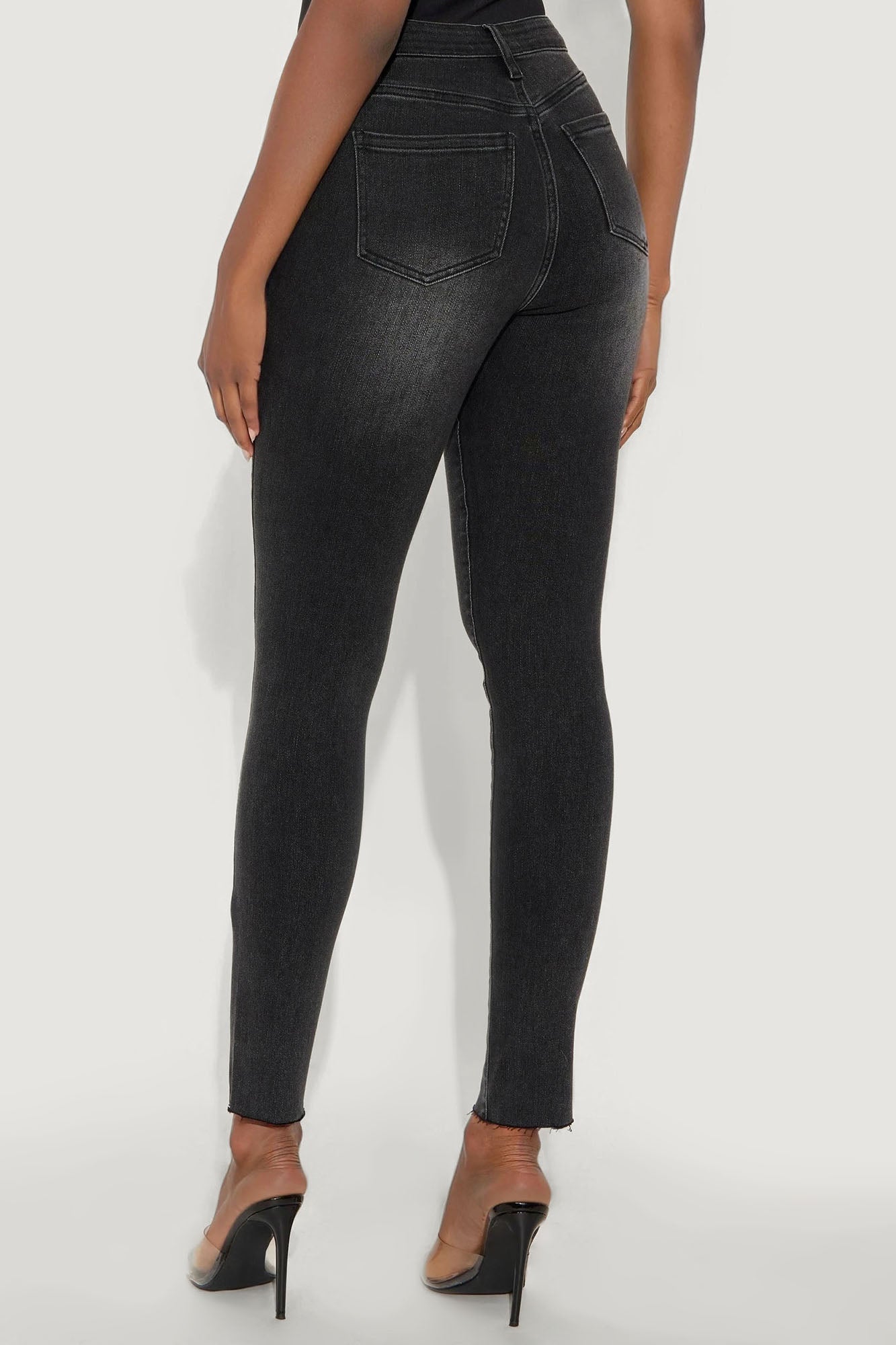 Tall In My Prime High Waist Skinny Jeans - Black