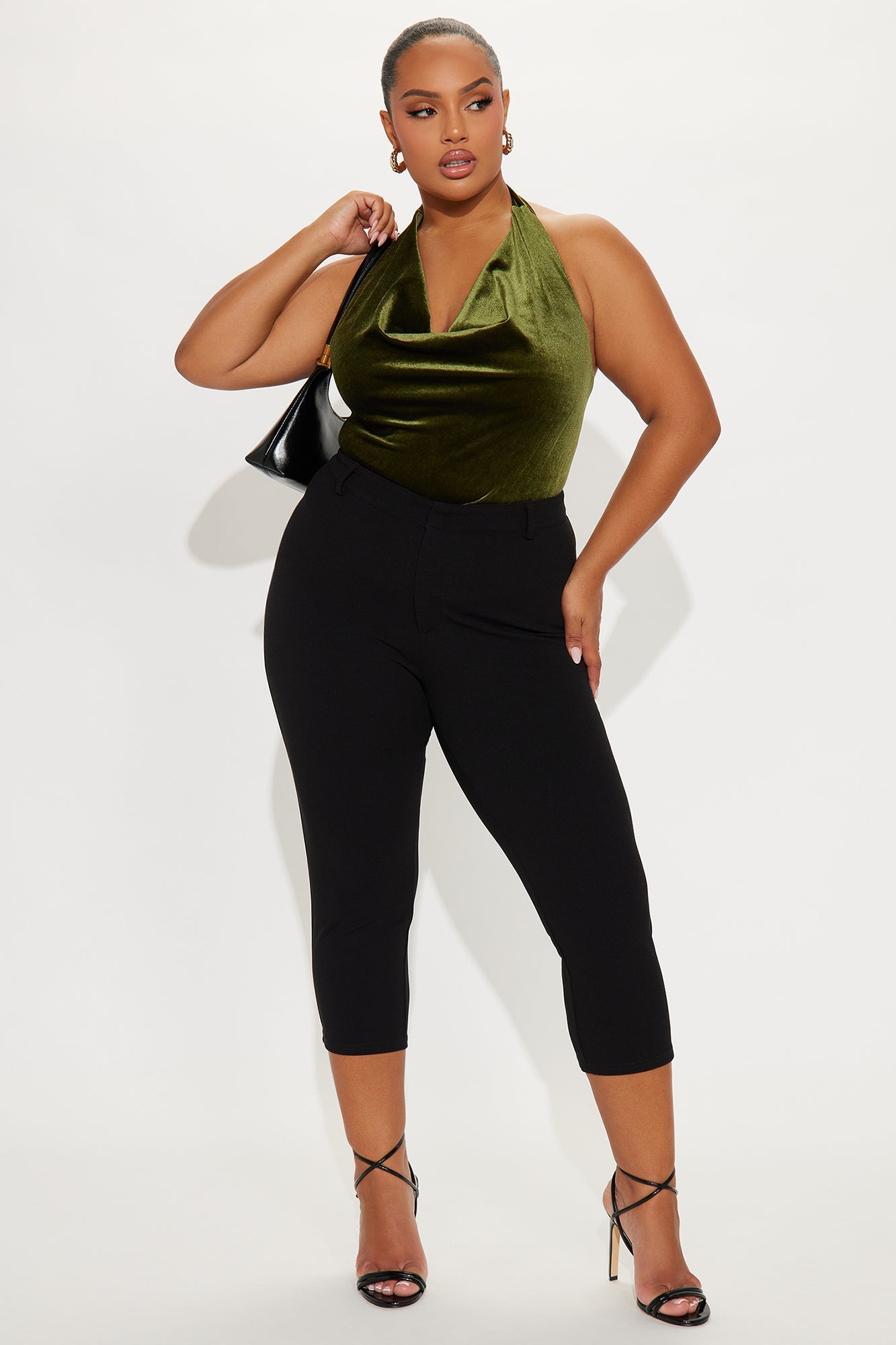Under One Condition Crepe Capri Pant - Black