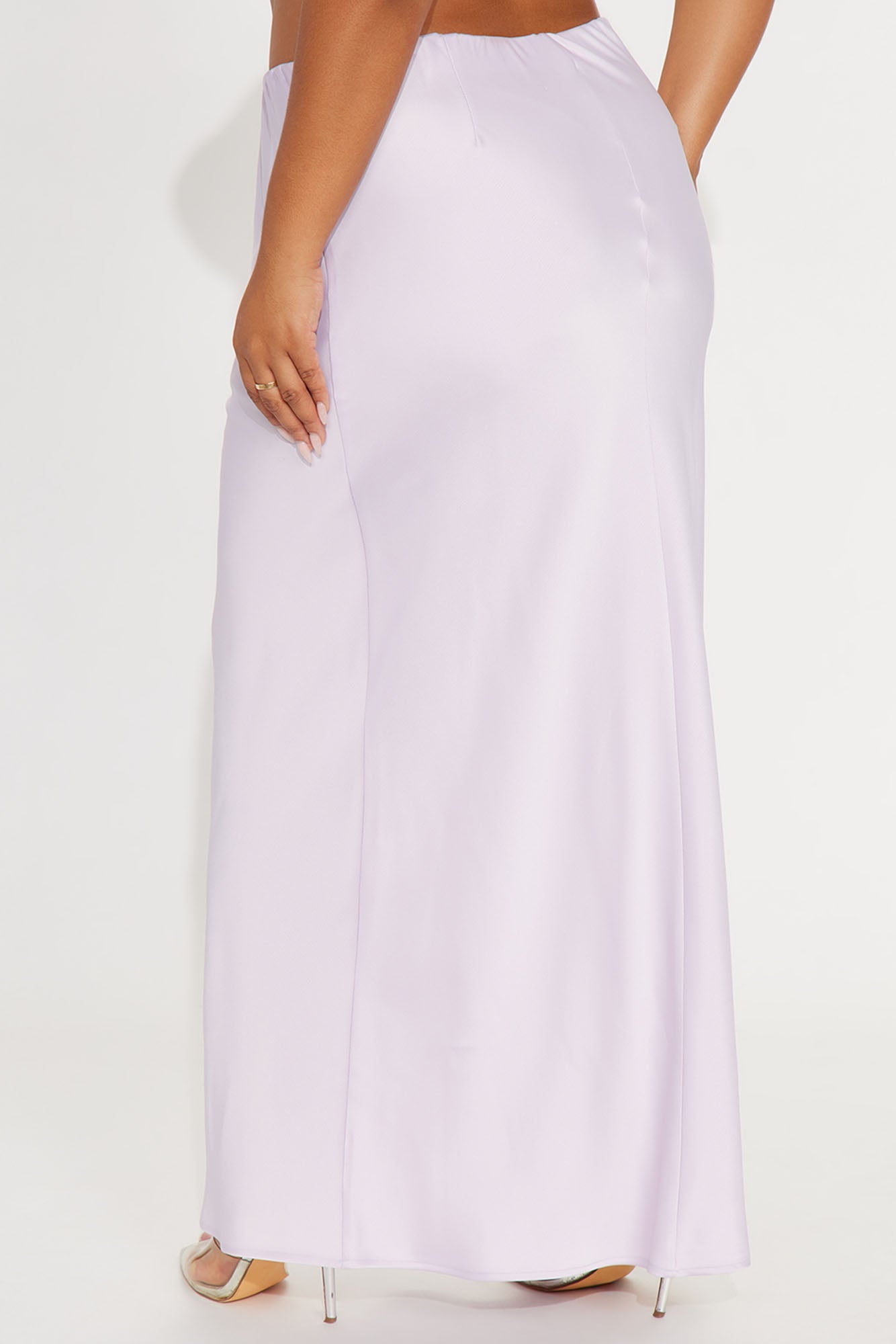 Brunch to GNO Satin Maxi Skirt - Lilac