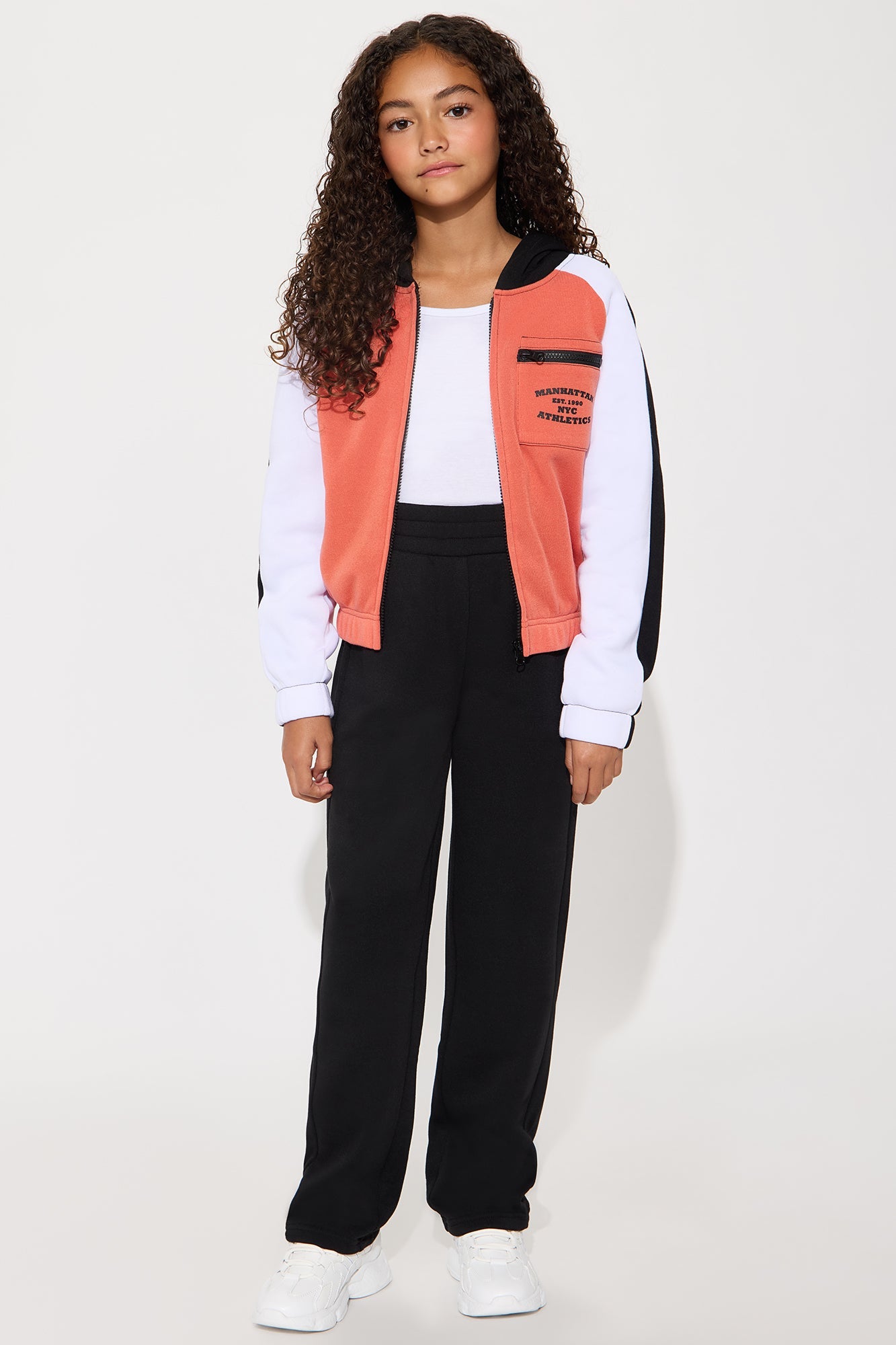 Mini Manhattan Fleece Pant Set - Black