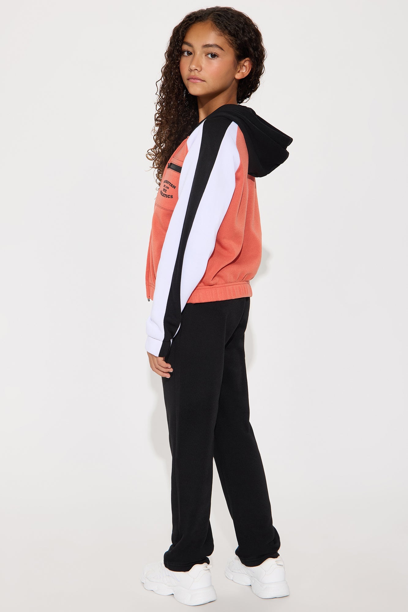 Mini Manhattan Fleece Pant Set - Black