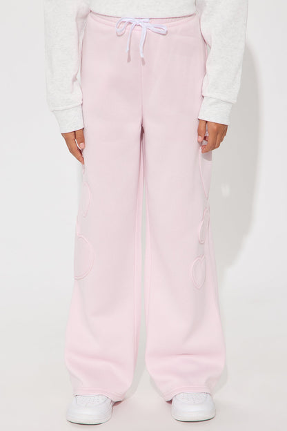 Mini Lots Of Love Wide Leg Pants - Light Pink
