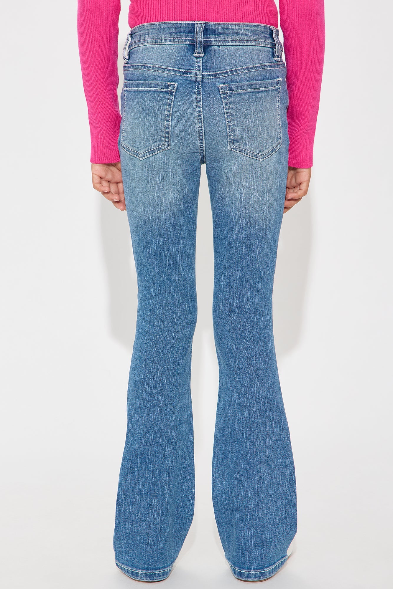 Mini Thinking About It Flare Jeans - Medium Wash